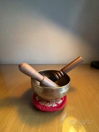 Campana Tibetana con cuscino e due batacchi