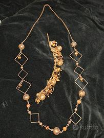 Bigiotteria 2 parure collana e bracciale