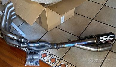 Scarico full titanio CBR 600 SC Project uff. MOTO2