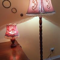 lampada, e abat-jour 