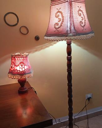 lampada, e abat-jour 