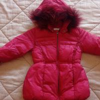 Piumino lungo bambina con cappuccio