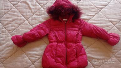 Piumino lungo bambina con cappuccio