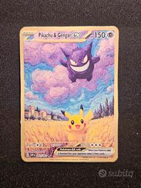 pokemon fan art gengar & pikachu