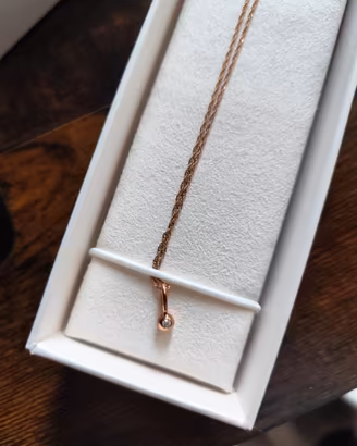 Collana Dodo con ciondolo diamante oro