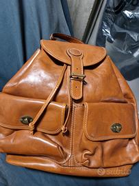 zaino vintage vera pelle 