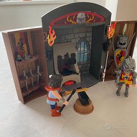 Playmobil valigetta fabbro dei cavalieri