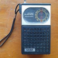 radio portatile SAIBA solid state FM/AM vintage