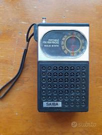 radio portatile SAIBA solid state FM/AM vintage