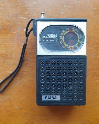 radio portatile SAIBA solid state FM/AM vintage