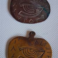 Rara coppia di antichi talismani sigillo M.D.