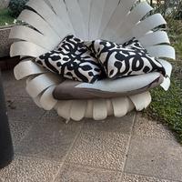 POLTRONA "FIORE" IN FERRO BATTUTO - PEZZO UNICO