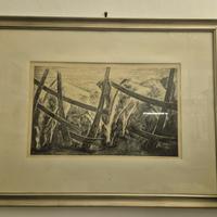 Incisione “Cavalli in Maremma”