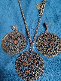 Parure collana ed orecchini