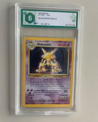 Carta Pokemon Alakazam set base graad 6