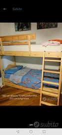 letto a castello con 3 letti