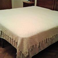 Coperta matrimoniale tessuta a mano