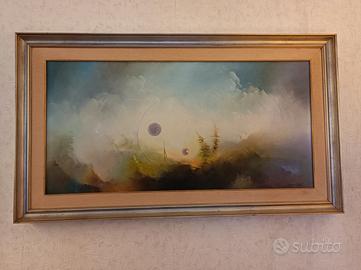 olio su tela con cornice