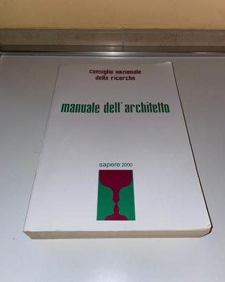 MANUALE DELL' ARCHITETTO - CNDR 1986