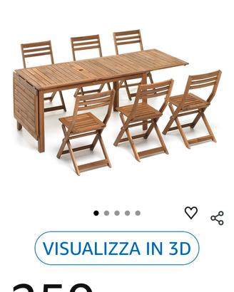 tavolo legno da giardino/terrazzo