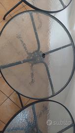 Tavoli Vetro Metallo da giardino