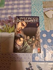 libro l'attacco dei giganti n.5