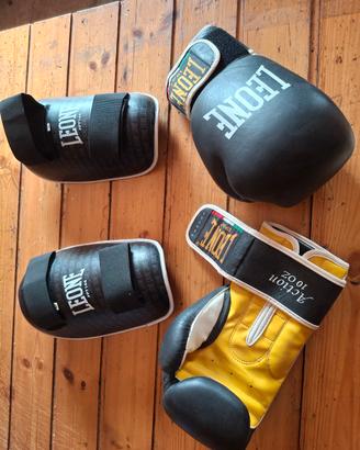 Guanti da kick boxing e para colpi LEONE