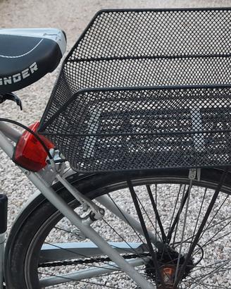 Cestino Bici posteriore in Metallo