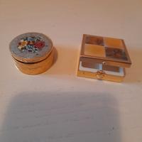 N. 2 SCATOLETTE PORTAGIOIE IN METALLO