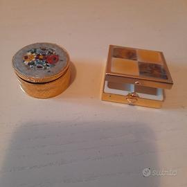 N. 2 SCATOLETTE PORTAGIOIE IN METALLO