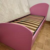 letto singolo rosa