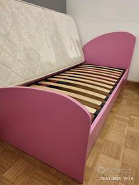 letto singolo rosa