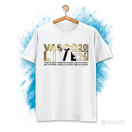 T-Shirt Vasco Rossi Live 2026 – Stampa concerti