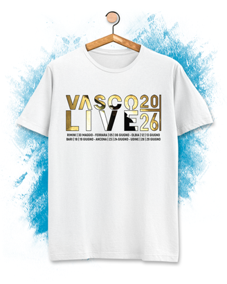 T-Shirt Vasco Rossi Live 2026 – Stampa concerti