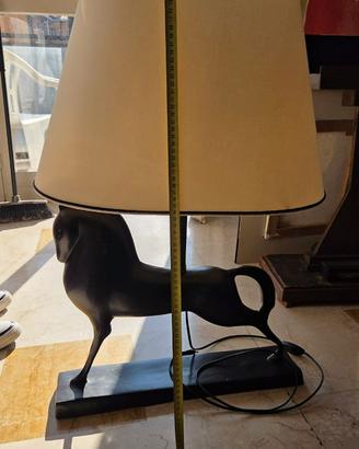 lampada cavallo vintage