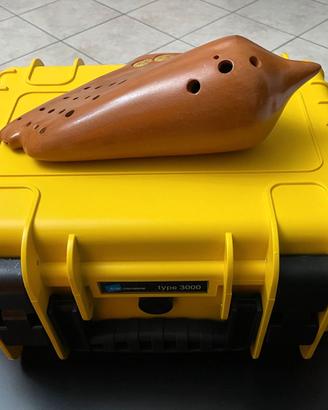 Ocarina Quad Do Basso ( BC, C5 ) Pacchioni + Case.