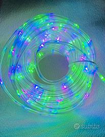 Catena luci LED multicolore 20m  con telecomando