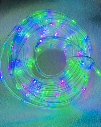 Catena luci LED multicolore 20m  con telecomando