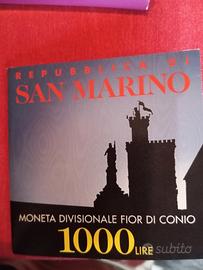 san marino lire 1000 del 1997