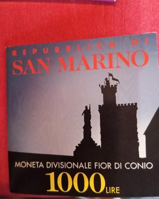 san marino lire 1000 del 1997