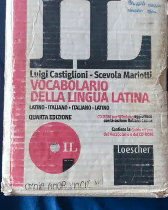dizionario italiano latino Castiglione Mariotti