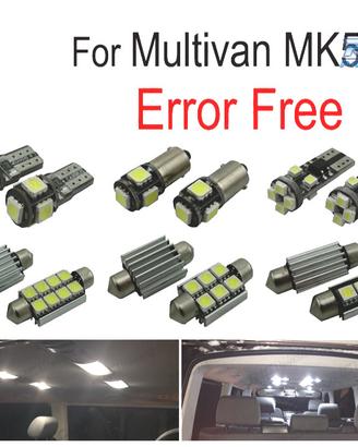 KIT 18 LAMPADE LED INTERNE PER VOLKSWAGEN VW MULTI