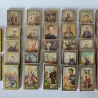 Collezione 60 santini su legno da appendere
