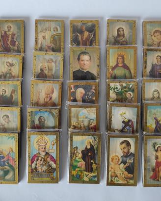 Collezione 60 santini su legno da appendere