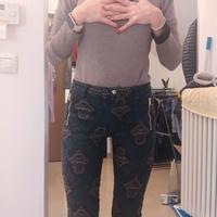 pantaloni Jekerson damascati