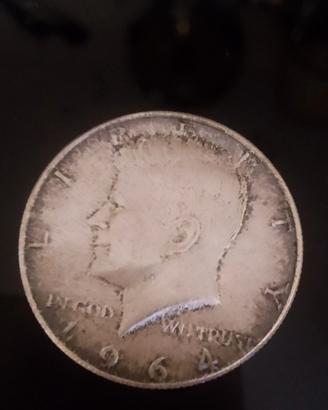 mezzo dollaro argento 1964