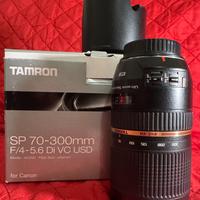 Tamron SP 70-300 mm  F 4/5.6  Di VC USD per CANON