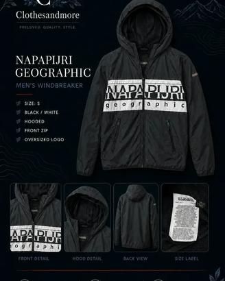Giacca Napapijri uomo S nera windbreaker