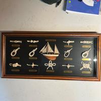 Quadro nodi marinari vintage anni 70