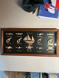 Quadro nodi marinari vintage anni 70